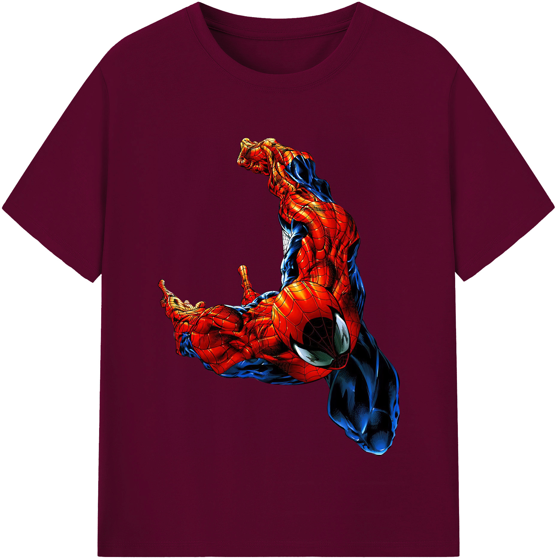 （画像用） Spider Man スパイダーマン レディースカジュアルプリントTシャツ（綿100％）